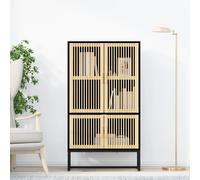 Buffet Haut Meuble de Rangement Armoire Intérieur Bois d'Ingénierie vidaXL