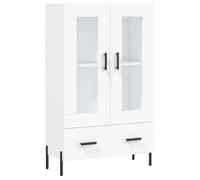 Buffet haut multi-rangement - UU - Blanc - 69 5x31x115 cm - bois d'ingénierie C405