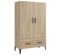 Buffet haut multi-rangement - UU - Chêne sonoma - 70x31x115 cm - Bois d'ingénierie C160