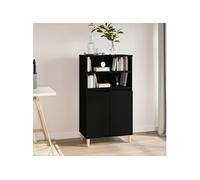 vidaXL Buffet Haut, Armoire avec 2 Étagères et 4 Compartiments, Meuble de Rangement avec Portes, Organisateur de Salon, 821221
