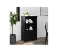 Vidaxl Buffet Haut Noir 62x32x103,5 Cm Bois D'ingénierie Multicolore