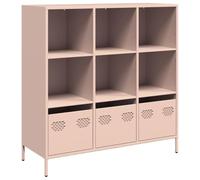 Vidaxl Buffet Haut Rose 101,5x39x103,5 Cm Acier Multicolore