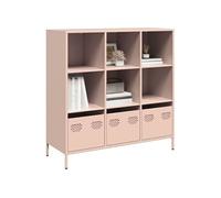 vidaXL Buffet haut rose 101,5x39x103,5 cm acier, armoire à livres, armoire à livres moderne, étagère à livres, étagère et 851389