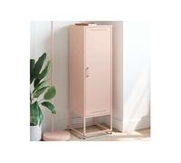 vidaXL Buffet haut 846525, acier, rose, 36x39x123 cm