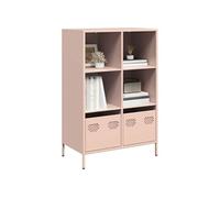 Vidaxl Buffet Haut Rose 68x39x103,5 Cm Acier Multicolore