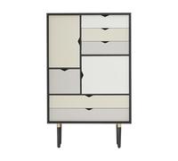 Buffet haut S5 façades colorées WxHxD 83x132x43cm