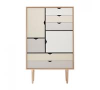 Buffet haut S5 façades colorées WxHxD 83x132x43cm