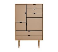 Buffet haut S5 façades colorées WxHxD 83x132x43cm