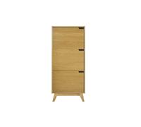 Buffet haut scandinave bois clair hévéa L60 cm LEENA