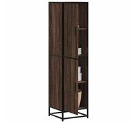 Buffet haut sonoma gris 35,5x35x139 cm bois d'ingénierie métal vidaXL