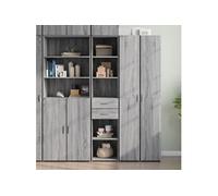 vidaXL Buffet haut sonoma gris 40x42,5x185 cm bois d'ingénierie