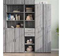 Buffet haut sonoma gris 40x42,5x185 cm bois d ingénierie Gris G