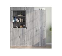 Buffet haut sonoma gris 40x42,5x185 cm bois d'ingénierie, buffet, armoire de rangement, panneau latéral, armoire, 3281404