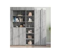 vidaXL Buffet haut Sonoma gris 45x41x185 cm Bois d'ingénierie