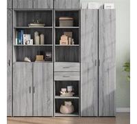 vidaXL Buffet haut Sonoma gris Bois d'ingénierie 45×42,5×185 cm