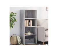Buffet haut sonoma gris 50x41x124 cm bois d ingénierie