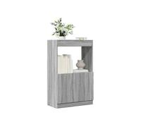 Buffet haut sonoma gris 63x33x100 cm bois d ingénierie