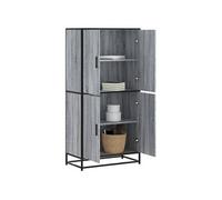 vidaXL Buffet haut sonoma gris 68x35x139 cm bois d'ingénierie
