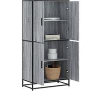 vidaXL Buffet haut sonoma gris 68x35x139 cm bois d'ingénierie