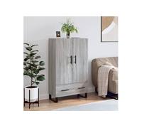 Buffet haut sonoma gris 69,5x31x115 cm bois d'ingénierie828266