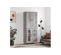 Buffet haut Sonoma gris 69,5x34x180 cm Bois d'ingénierie3199919
