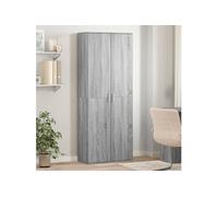 VidaXL Buffet Haut Sonoma Gris 70x35x180 cm en Bois d'Ingénierie - Meuble de Rangement, Armoire Haute et Latérale pour Salon