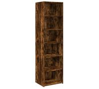 Buffet haut - UU - Chêne fumé - 50x41x185 cm - bois d'ingénierie C3333