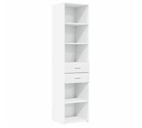 Buffet haut - UU - Grand espace - Blanc - 45x42,5x185 cm - bois d'ingénierie C1598
