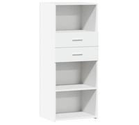 Buffet haut - UU - Grand espace - Blanc - 50x42,5x124 cm - bois d'ingénierie C1596
