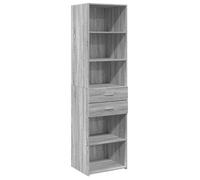 Buffet haut - UU - Grand espace - Sonoma gris - 50x42,5x185 cm - bois d'ingénierie C1648
