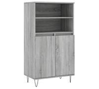 Buffet haut - UU - Meuble sur pied - Sonoma gris - 60x36x110 cm - Bois d'ingénierie C693