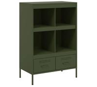 Buffet haut - UU - Meuble sur pied - vert olive - 68x39x101 5 cm - acier C743