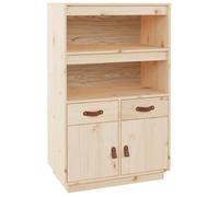 Buffet haut - UU - Portes pratiques - 67x40x108 5 cm - Bois massif de pin C1816