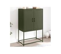 vidaXL Buffet Haut Vert Olive 68,5x38,5x107 cm Acier