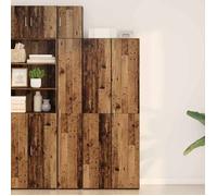 Buffet Haut - vidaXL - Bois Ancien - 70x42.5x185 cm - Style Rustique - 2 Portes