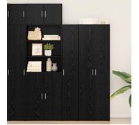 Buffet Haut - vidaXL - Chêne Noir - Moderne - 30x42.5x185 cm - Bois d'ingénierie