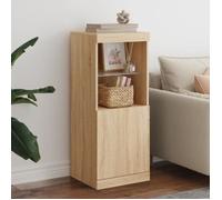 Buffet haut - VIDAXL - Chêne sonoma - Éclairage LED RVB - Bois d'ingénierie - 41x37x100 cm