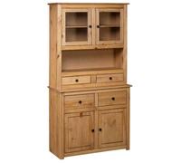 Buffet haut - vidaXL - Gamme Panama - Pin massif - 93x40,5x180 cm - Brun