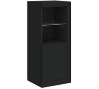 Buffet haut - VIDAXL - Noir - Éclairage LED RVB - Bois d'ingénierie - 41x37x100 cm