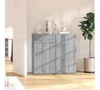 vidaXL Buffet haut Sonoma – Bois d'ingénierie, 2 portes, style scandinave moderne