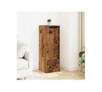 Buffet haut vieux bois 36x35,5x103,5 cm bois d'ingénierie 857145