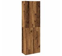 vidaXL Buffet haut vieux bois 60x32x190 cm bois d'ingénierie, buffet, meuble de rangement, armoire haute, armoire, armoire 3318714