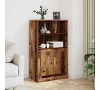 vidaXL Buffet haut vieux bois 60 x 35,5 x 103,5 cm Bois d'ingénierie Multicolore