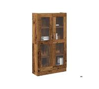 vidaXL Buffet haut vieux bois 82,5x30,5x150 cm bois d'ingénierie 3318718 Marron G
