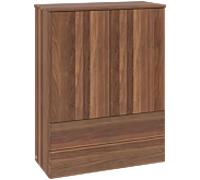Meuble Suspendu Villeroy et Boch Antao Lumière 2 tiroirs 2 portes 814x1039x356mm Warm Walnut