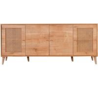 Buffet - HAZERAN - 4 portes - 180 x 81 x 41 cm - Chêne