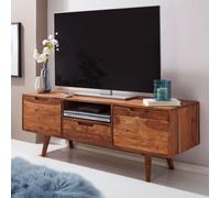 Buffet hi-fi AMANA en bois de sheesham massif Commode TV de style rustique