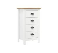 vidaXL Buffet Commode Dressoir avec 4 Tiroirs Armoire de Rangement Meuble de Rangement Armoire Latérale Blanc 46x35x80 cm 288914