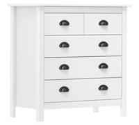Buffet Hill Blanc 79x40x80 cm Bois de pin solide Blanc G