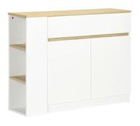HomCom Buffet – panneaux de particules – 110 x 29,5 x 82 cm – Blanc